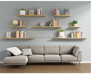 סט סיטונאי של 3 מדפי קיר מתכת צף מדפי עץ מדפי עץ מדפי קיר תעשייתי - Product Image 5