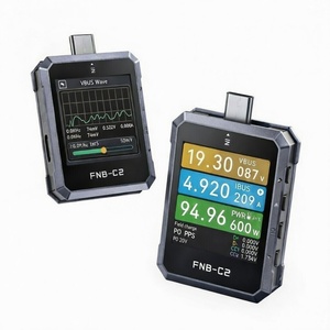 Testeur <span class=keywords><strong>USB</strong></span> FNIRSI FNB-C2 PD3.1 QC, voltmètre, ampèremètre, compteur de puissance, adaptateur de câble Type-C, 4-28V 7A, surveillance en temps réel - Product Image 1