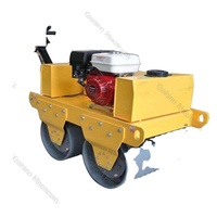 Compacteur vibrant micro : Compacteur routier à double tambour avec frein de pompe hydraulique pour asphalte et terrains restreints