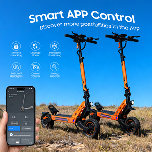 สกู๊ตเตอร์ไฟฟ้ามอเตอร์คู่ประสิทธิภาพสูง 1000W พับได้ ควบคุมผ่านแอพ โครงสร้างอลูมิเนียมอัลลอย สำหรับผู้ใหญ่ ขับขี่แบบออฟโรด - Product Image 1