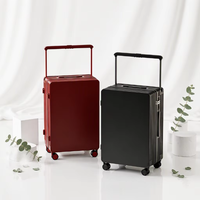 Maleta de PC con ruedas giratorias y asa ancha de 20 pulgadas, con cerradura de combinación, para negocios, con logotipo y patrón personalizados, ¡Gran oferta de fábrica!