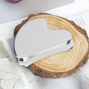 304 Stainless Steel Heart Shaped Gua Sha Board For Facial Massage And Back Beautification - Product Image 3