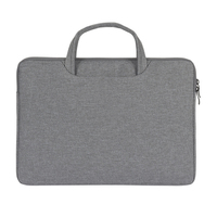 Sacoche pour ordinateur portable en nylon de 14 pouces personnalisée avec poignées escamotables |   Housse pour ordinateur portable avec doublure ultra-douce pour le travail et les voyages