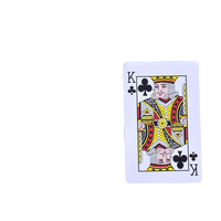 Cartes de poker personnalisées en feuille d'or, en PVC plastique imperméable, lisses, pour cadeaux et jeux de société