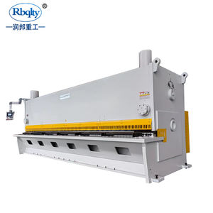 Mesin cukur Guillotine hidrolik CNC tugas berat 10x3200mm ISO pemotong pelat logam industri - Product Image 1