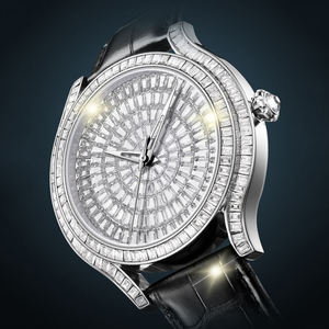 Nouvelle montre mécanique pour homme style Hip Hop, cadran entièrement serti de strass, automatique, avec diamants Moissanite VVS, mouvement à quartz. - Product Image 1