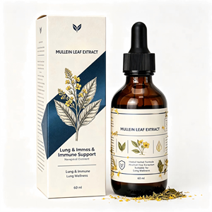 Ahualyn OEM <span class=keywords><strong>Teinture</strong></span> de molène liquide en flacon – Gouttes végétales naturelles anti-inflammatoires pour stimuler le système immunitaire - Product Image 2