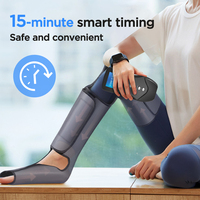 Masseur de jambes complet rechargeable par USB, machine de massage électrique à compression d'air pour pieds, mollets et jambes, bottes de massage à air électrique