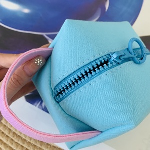 Canvas Cosmetic <b>Bag</b> Small Fashion <b>Makeup</b> <b>Bags</b> Portable Cosmetic Storage Pouch with Handle for Women Men Travel Outdoor Beach - Product Image 3