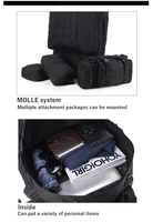 JSH sac à dos tactique multifonctionnel échantillon gratuit grande capacité sac à dos extérieur 45L voyage randonnée sac à dos
