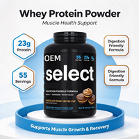 Poudre de protéines de lactosérum haute puissance avec enzymes digestives pour le soutien de la croissance musculaire, complément nutritionnel sportif OEM&ODM