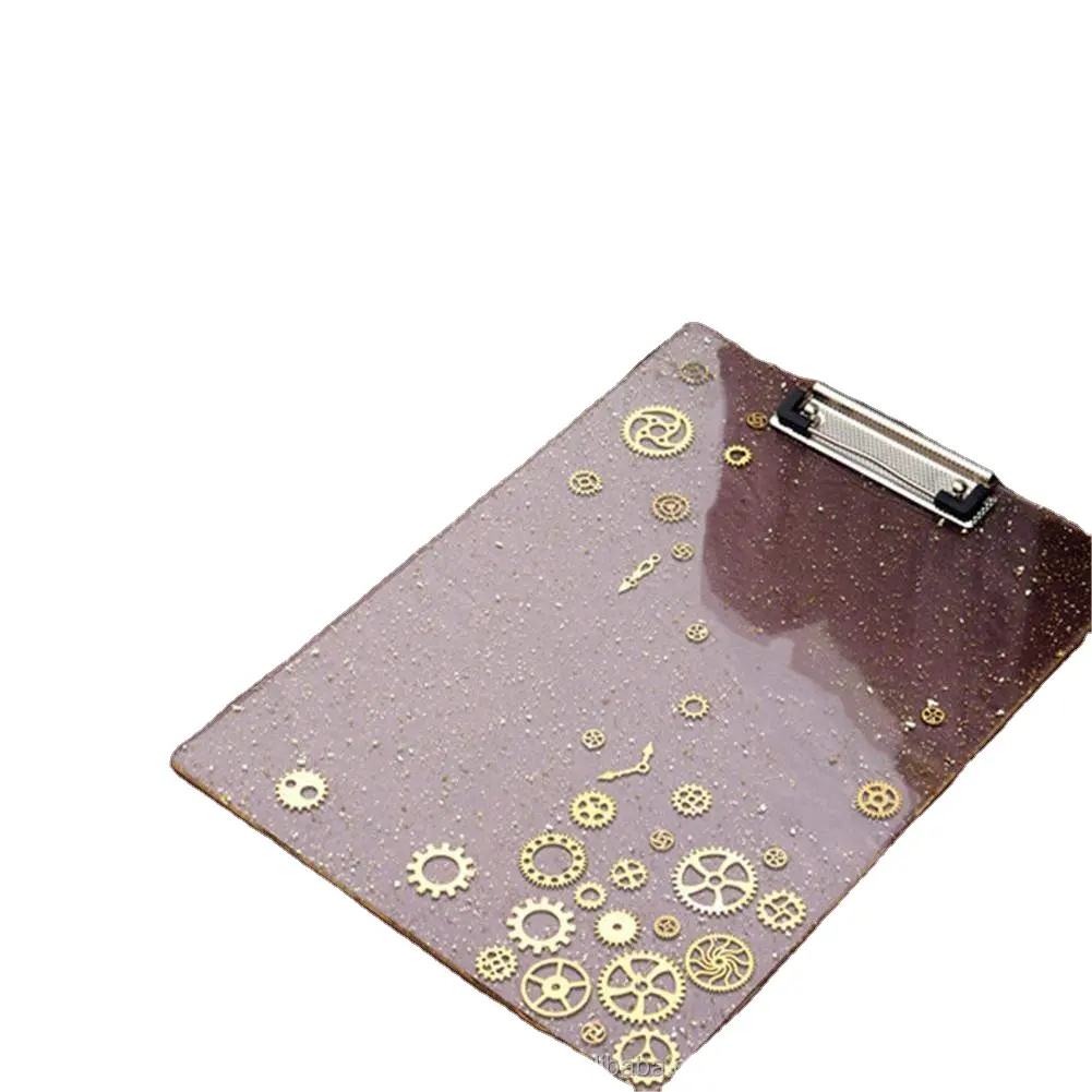 Personalized self-made folder mold diy crystal glue folder drawing board mirror silicone mold stationery
