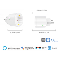 Prise Intelligente Wi-Fi Tuya Personnalisée avec Logo, 16A/20A, Compatible Alexa et Google Home, Contrôle Vocal, Moniteur d'Énergie et Minuteur