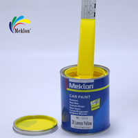 Offres Spéciales bonne qualité automobile acrylique couche de finition 2k citron jaune voiture peinture personnalisé facile couche automobile carrosserie et peinture