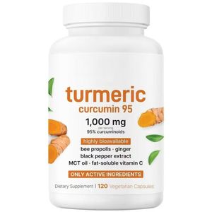 OEM ODM Curcumine <span class=keywords><strong>Biologique</strong></span> Curcumine Poivre 1000mg 120 Capsules <span class=keywords><strong>Propolis</strong></span> Extrait de Poivre Noir Vitamine C Complément Énergétique Adulte - Product Image 1