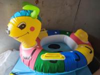 Siège de Piscine en PVC en Forme d'Animal de Dessin Animé pour Enfants - Bouée de Natation Gonflable Bébé Canard/Éléphant