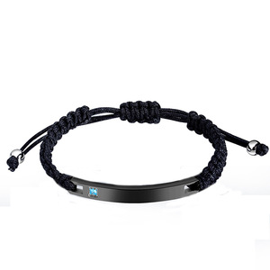 NIBASTAR Her King His Queen <b>Couple</b> <b>Bracelet</b> 7mm Diamond Encrusted Braided Jewelry for <b>Couples</b> - Product Image 3