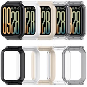 Trendybay - Bracelet en silicone pliable avec boucle pour bracelet intelligent <span class=keywords><strong>Mi</strong></span> <span class=keywords><strong>Band</strong></span> <span class=keywords><strong>3</strong></span> 4 5 6 7, cadre en PC, housse de protection étanche, accessoires - Product Image 1