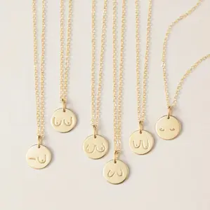 Collar con colgante de pecho y pecho para amamantar, colgante de pecho con pecho y pecho, para concientizar a las mujeres - Product Image 1