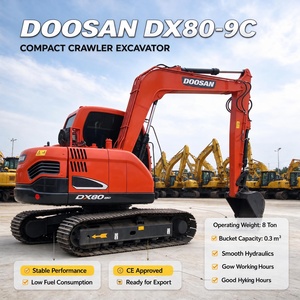 รถขุดมือสอง Doosan DX80-9C ขนาด 8 ตัน รุ่น Good Health Original มีสินค้าในเซี่ยงไฮ้ - Product Image 1