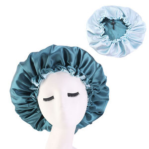HZO-18035 Réglable Satin Soyeux Sommeil Bouchon Cheveux Bonnet Double Couche Réversible <span class=keywords><strong>pour</strong></span> Les Femmes Protection Sommeil Coiffures - Product Image 5