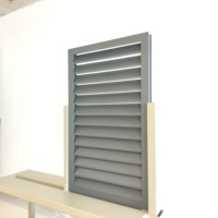 Volets fixes antivol en alliage d'aluminium pour fenêtres extérieures résidentielles - Design moderne à ouverture horizontale