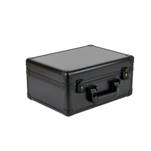 Boîte de rangement en alliage d'aluminium, design minimaliste, fermeture à clip, multifonction, boîte noire - Product Image 1
