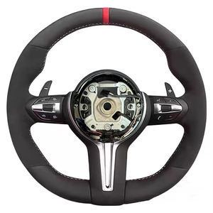 عجلة قيادة رياضية MP من جلد النابا والشمواه الأحمر والألكانتارا بتصميم داخلي رياضي لسيارات BMW طراز F20 F30 F32 F36 F80 F82 M3 M4 <span class=keywords><strong>M</strong></span> Sport - Product Image 6