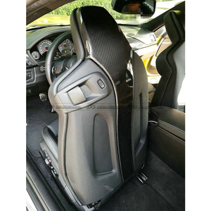 Para BMW M3 F80 M4 F82 F83 de fibra de carbono asiento cubierta 4PCS brillante CF - Product Image 1
