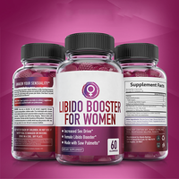 Bonbons gélifiés végétaliens pour femmes, marque privée, pour l'équilibre hormonal, stimulants naturels de la libido, avec du palmier nain