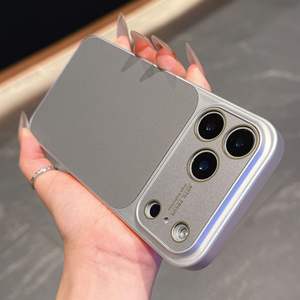Funda de piel sintética minimalista con ventana grande para iPhone 17 Pro Max, recortes precisos, cobertura total, a prueba de golpes - Product Image 3