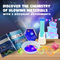 Fabricante de Juguetes ODM/OEM BIG BANG SCIENCE, Kit STEAM Let's Glow, Juego de Juguetes de Actividades de Aprendizaje de Química Fluorescente para Niños