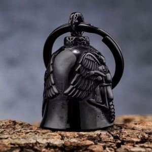 Cloche de Moto Biker en Acier Inoxydable, Tête de Mort et Os Croisés, Porte-Clés avec Sons Clairs - Product Image 3