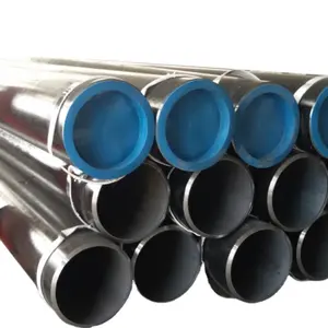 ท่อเหล็กคาร์บอนไร้รอยต่อ SSAW Pipepipe ท่อเหล็กเกลียวไร้รอยต่อ ASTM A-106 Gr.b เคลือบด้วยถ่านหิน-น้ำมันดินและท่ออีพ็อกซี่