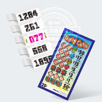 Custom Double Sided Printing High Quality Cardboard Break Open Cards Pull Tab Tickets Game Winning Lottery Tickets Eco-friendly