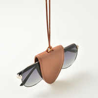 Étui à lunettes en cuir PU avec cordon de cou, personnalisable, pour la vente en gros, idéal pour les voyages