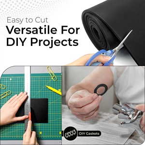 Black 60A Silicone Rubber Sheet 12 X 9 X 1/16 Inch Oil Acid Acetone Resistant Weather Resistant Outdoor Mat - Product Image 5