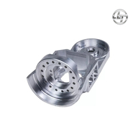 Coque filetée en aluminium poli miroir avec micro-trous latéraux, pièces métalliques usinées sur mesure par CNC