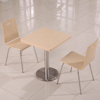 Ensemble table et chaises en acier inoxydable pour usage commercial dans les écoles, restaurants, parcs, fermes - Design moderne, durable et confortable