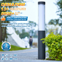 Lámpara de Jardín LED para Exteriores, Moderna, Personalizada, de Aluminio, Impermeable IP65, de 3M, 4M, 6M, 20W, 48W, con Control Remoto