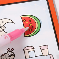 Kinder puzzle Handheld Wasser Zeichnung Notizbuch Wiederholte Graffiti Set Cartoon Zeichnung Kunst papier Magic Water Book