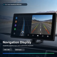 Écran HUD capacitif pour voiture 7/10,1/15,6 pouces avec écran LCD Android pour AV USB pour moniteur d'appuie-tête de véhicule OEM