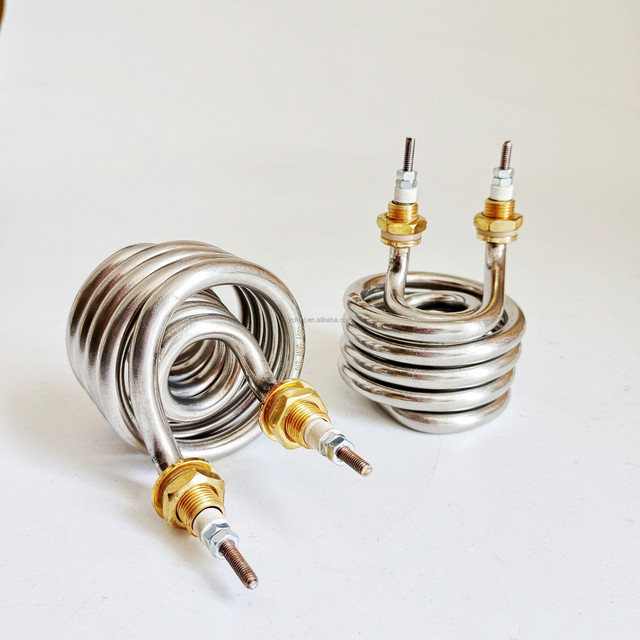 Custom Electric Industrial Immersion Spiral Coil Tubular Heater Element Heating Equipment for Water Heating