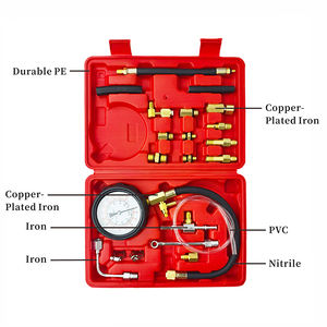 Fuel <strong>Injector</strong> Injection <strong>Pump</strong> Pressure Tester Gauge Kit for Car Truck Motorcycle 0-140PSI - Product Image 2