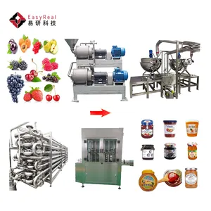Çok fonksiyonlu üretim tesisi of Berry reçel işleme hattı meyve marmelat Apple püresi yapma makinesi
