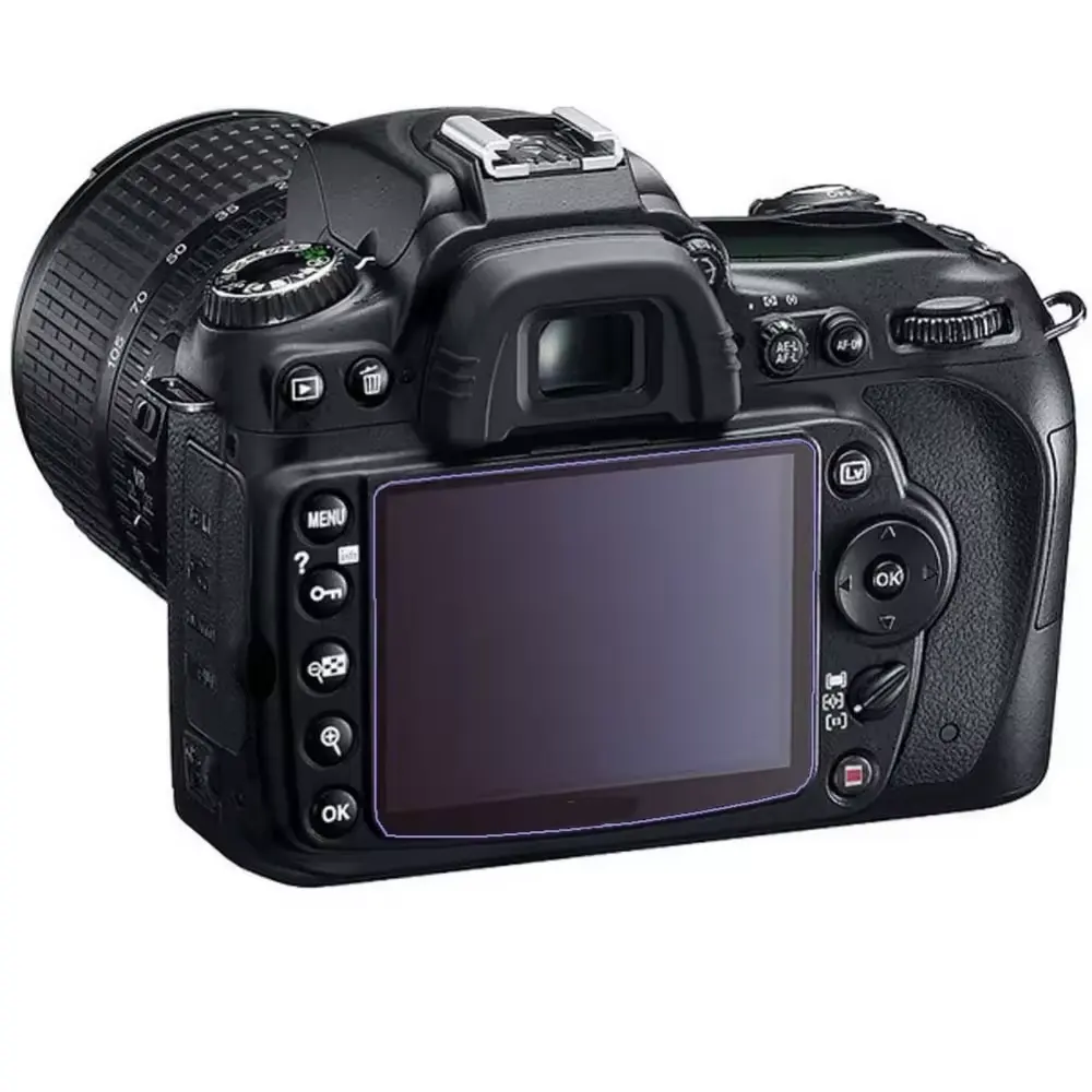 Anti-Kratzer Anti-Fingerabdruck Anti-Blendung LCD Kamera gehärtetes Glas Bildschirmschutzfolie für Nikon D7000