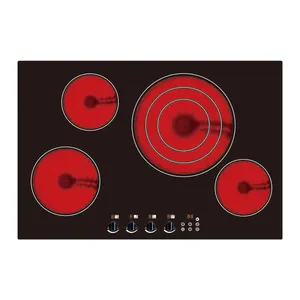 Factory Direct Sales Smart Glass Ceramic Cooktop 4 Burner Electric Infrared Cooker Cooking Stove Plate