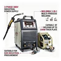 APEXYN MIG 500 380V 500A Poste à souder onduleur triphasé MMA sans gaz pour métaux, diamètre de fil max. 1,6 mm, garantie 2 ans