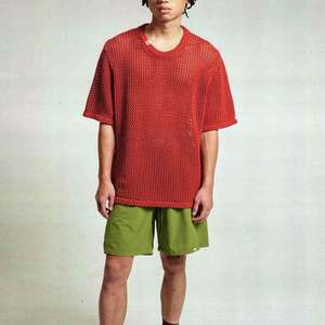 T-shirt en maille crocheté personnalisé Chemises en maille crochetée pour hommes - Product Image 3