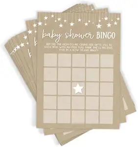 Baby Shower Bingo Game Set of 50 Cards Baby Shower Game and Activity Fun Unique and Easy to Play